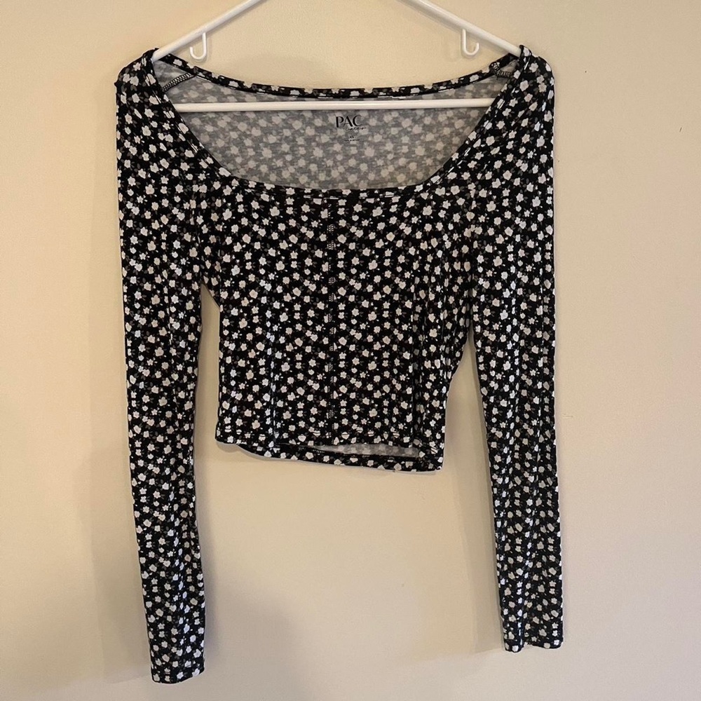 cropped long sleeve pacsun top